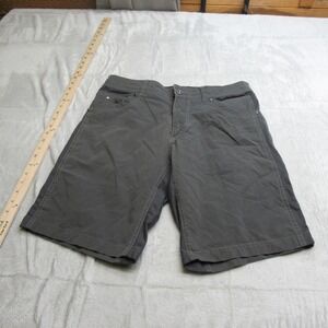 KUHL Shorts Mens 32 Gray Cargo Stretch Performance Outdoor Hiking Casual
